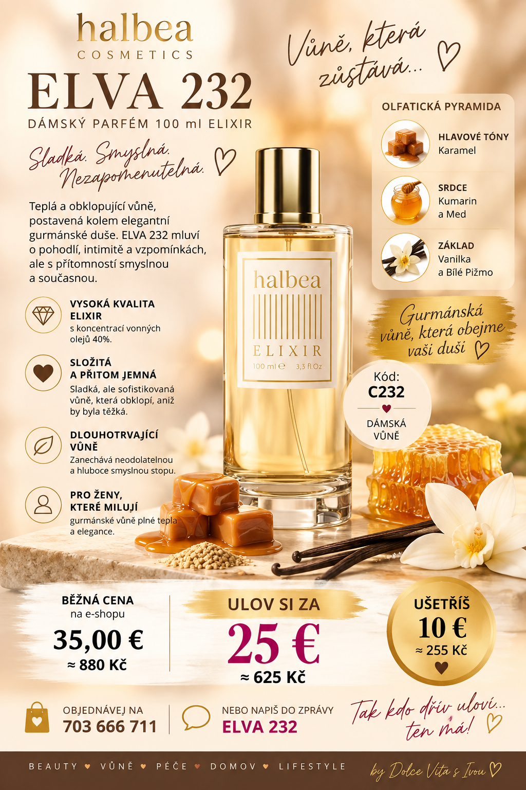 ELVA 232 – dámský parfém 100 ml elixir