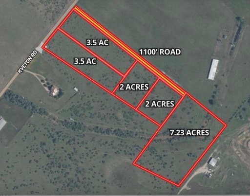 Kveton Acres — 5-Lot Plat After Subdivision