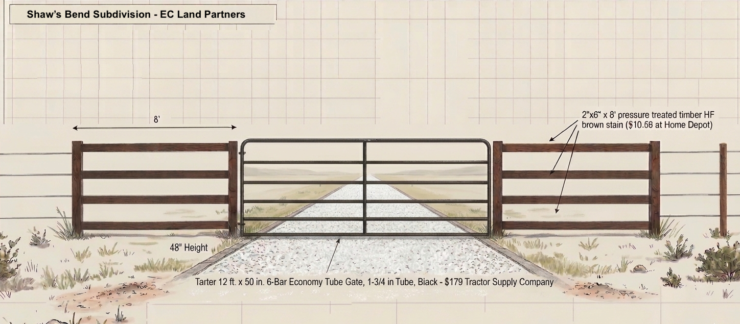Proposed Subdivision Entrance Gate Schematic
