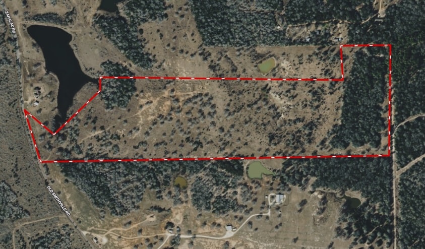 Smithville property boundary — before subdivision