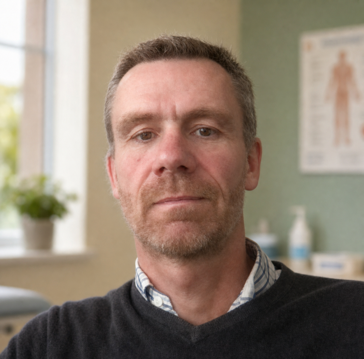 Chris York osteopath in his Napier clinic