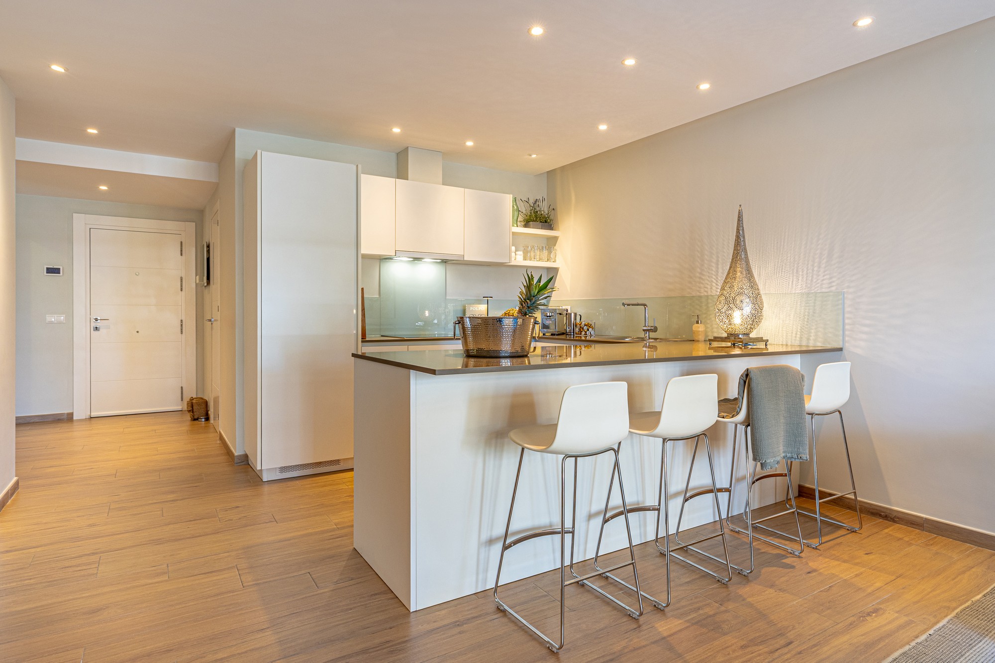 Modern open-plan kitchen with ample workspace