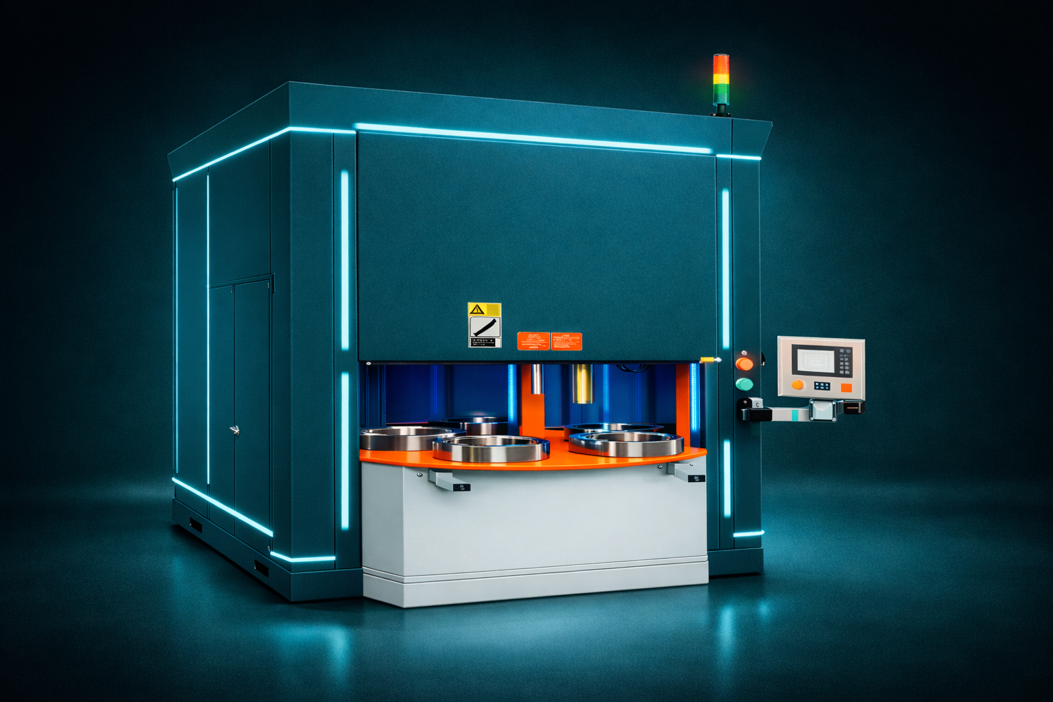 Thermal Deburring (TEM) — machine visualization