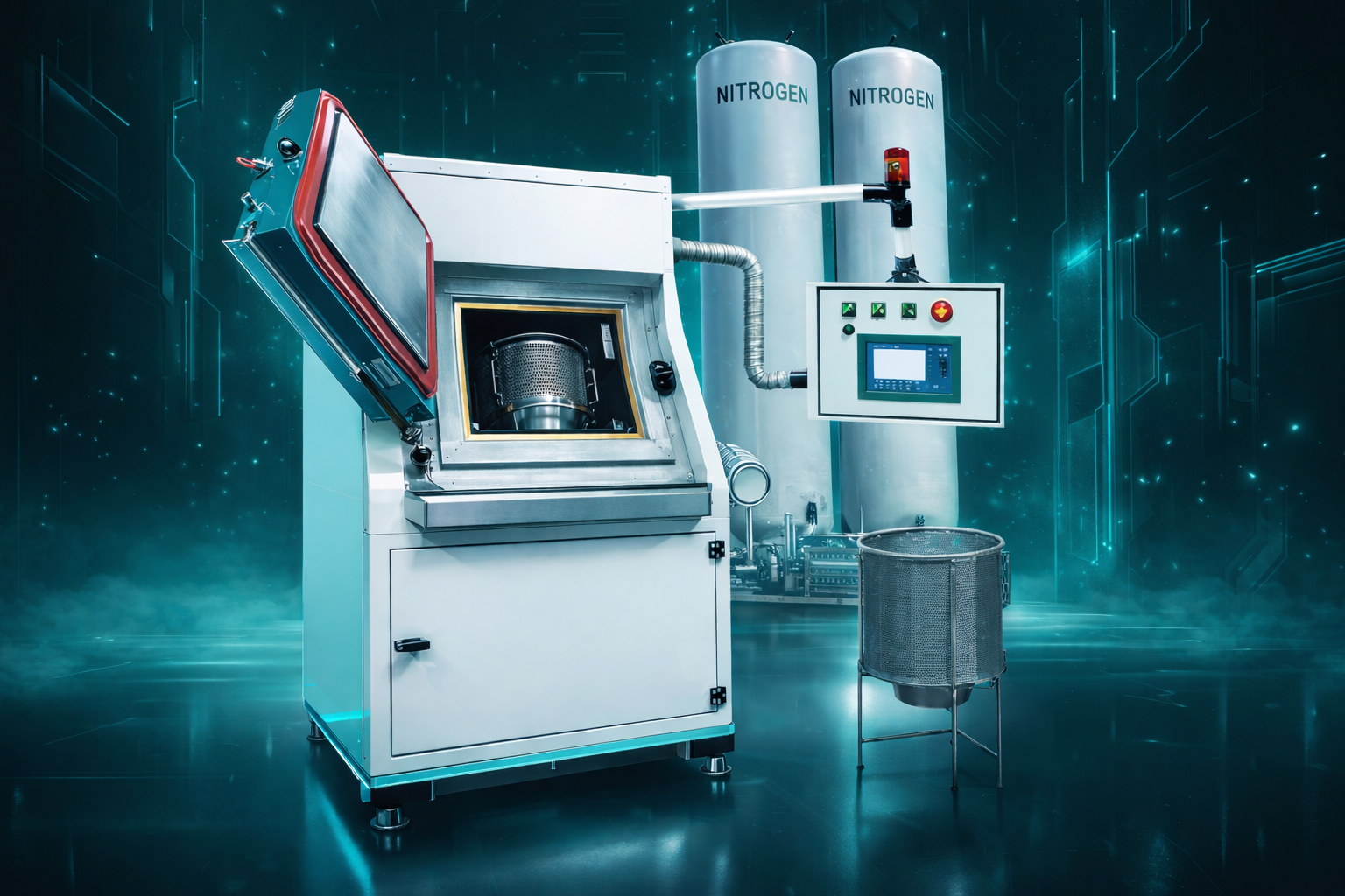 Cryogenic Deburring (CRYO) — machine visualization