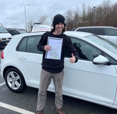 Sonny Stockton passed their driving test