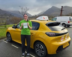Harmony Heston-Wilson passed their driving test