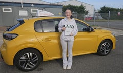 Lily Kersey passed their driving test