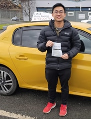 Jun Lin Tsen passed their driving test