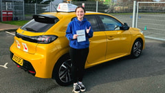 Charlotte Podmore passed their driving test