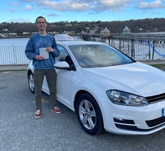 Dan Aberg passed their driving test