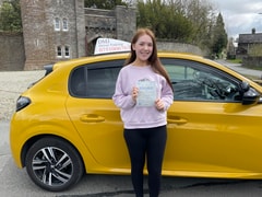 Kathleen Rowlands passed their driving test