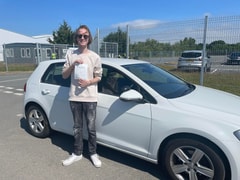 Joseph Sherlock passed their driving test