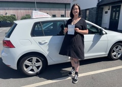 Llinos passed their driving test