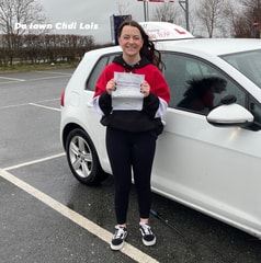 Lois Griffiths passed their driving test