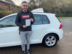 Llyr Edwards passed their driving test