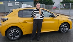 Maisie Rescalvo passed their driving test