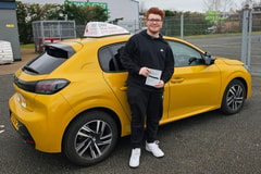 Calum Roberts passed their driving test