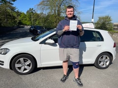 Aidan Morgan passed their driving test