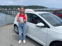 Hollyanne Roberts passed their driving test
