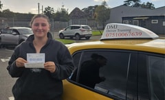 Milly Cianco passed their driving test