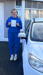 Awel passed their driving test