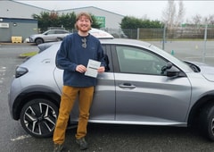 Oliver Brand passed their driving test