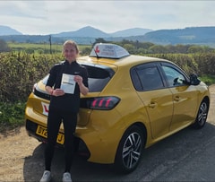 Anna Bracegirdle passed their driving test