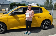 Eva Jones-Owen passed their driving test