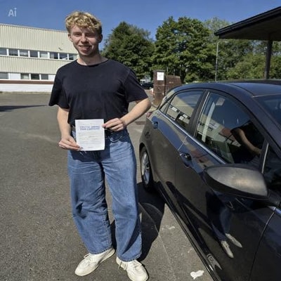 Tom Kirkwood passed their driving test