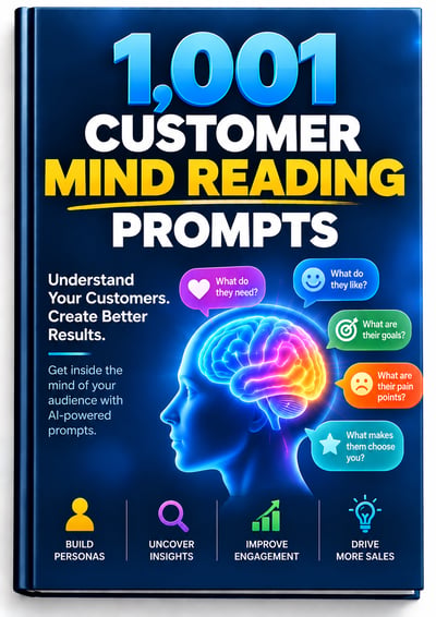 Cover of 1,001 Customer Mind Reading Prompts