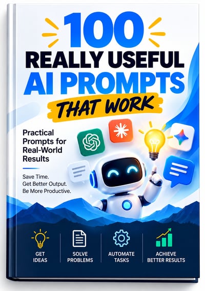 Cover of 100 Really Useful AI Prompts That Work