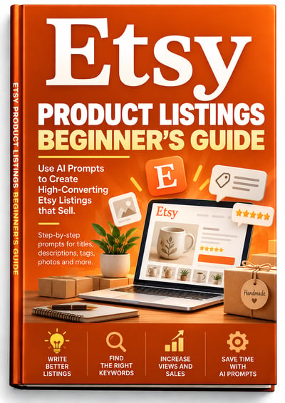 Cover of Etsy Product Listings Beginners Guide