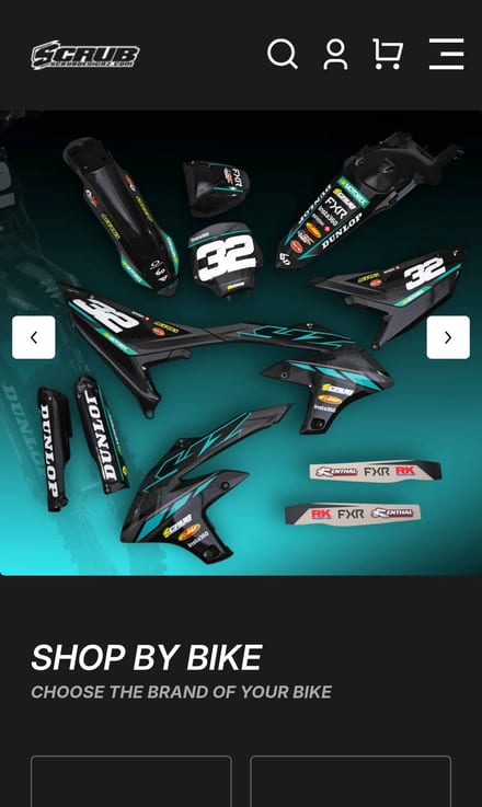E-shop ScrubDesignz na mobilu