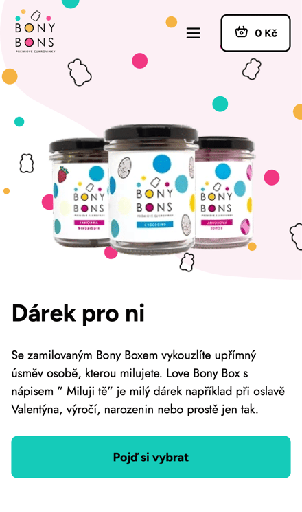 E-shop Bonybons na mobilu