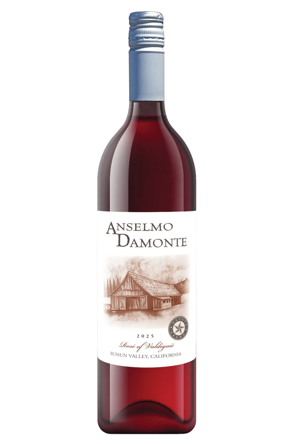 2025 Anselmo Damonte Estate Rosé of Valdiguié bottle — from vines planted in 1982, Suisun Valley California