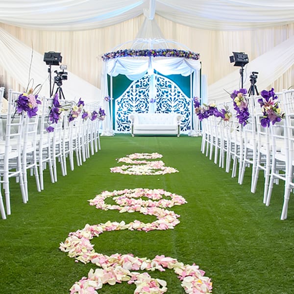 Smart Grass Event & Hire installation