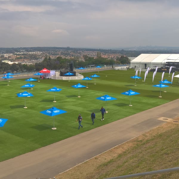 Smart Grass Event & Hire installation