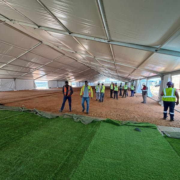 Smart Grass Event & Hire installation