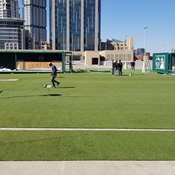 Smart Grass Event & Hire installation