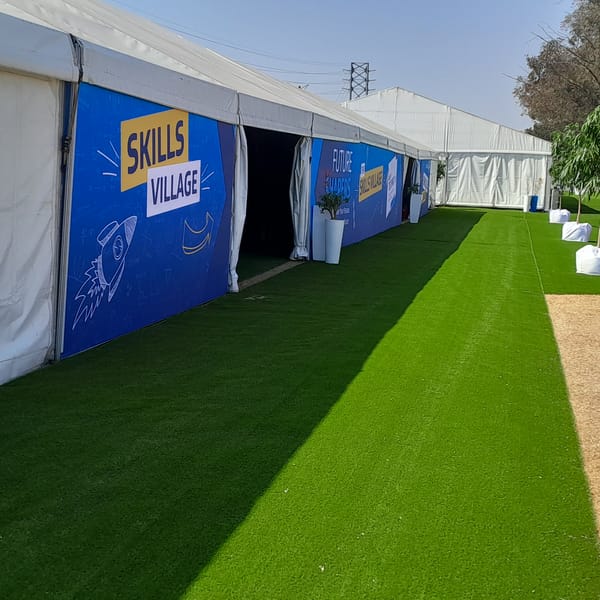 Smart Grass Event & Hire installation