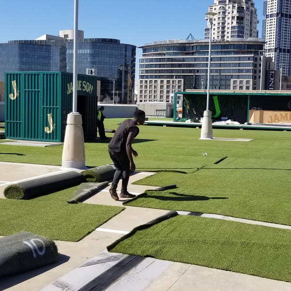 Smart Grass Event & Hire installation