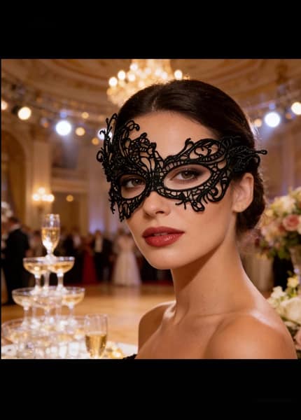 Sort Blonde Maske (20 stk)