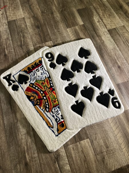 Ručně vyrobený koberec na zakázku Flaussrugs