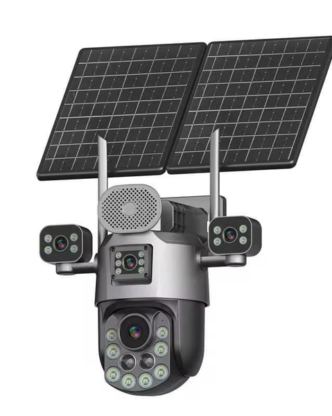 50X Zoom 4G 4-Lens Solar Camera