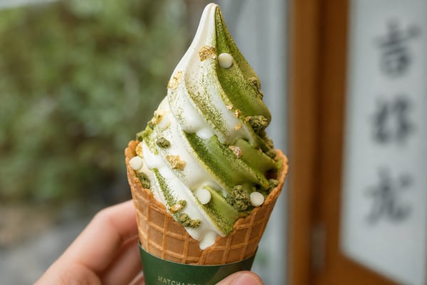 Vanilka + Matcha míchaná – točená zmrzlina TATRA, ZmRRRzka z Báčka