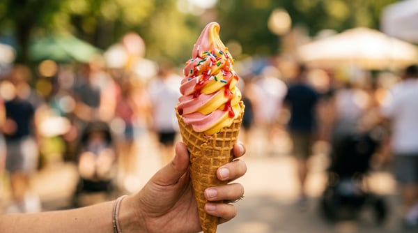 Jahoda + Mango míchaná – točená zmrzlina TATRA, ZmRRRzka z Báčka