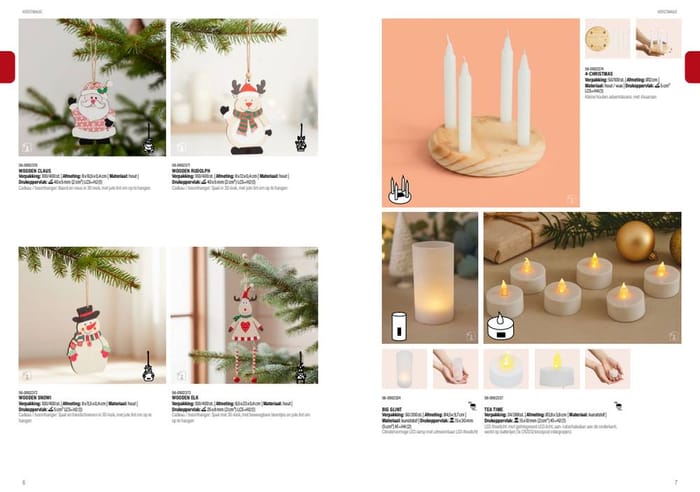 Kerstverlichting en decoratie-opstelling