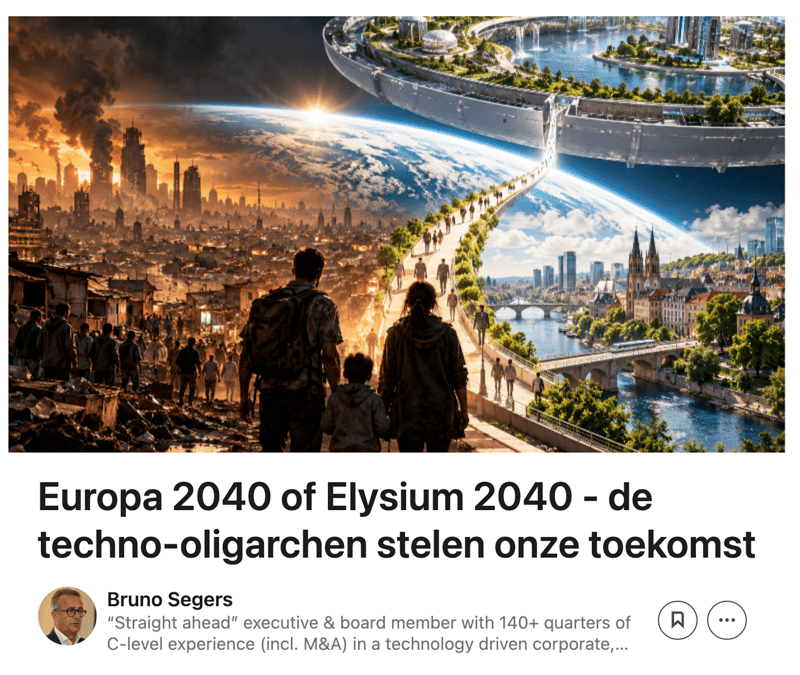 Straks is de film 'Elysium' geen sciencefiction meer