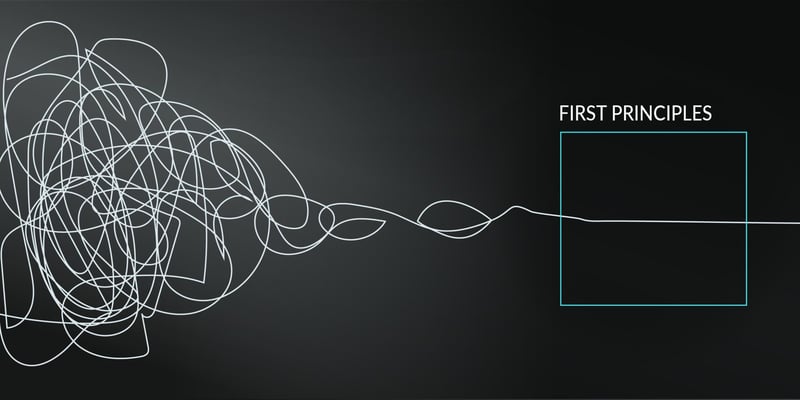 Doorbraken creëren door terug te keren naar de basis en te denken vanuit nul. Dit is First Principle Thinking.