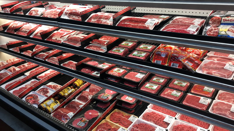 Belgische supermarkten blijven vlees en zuivel pushen